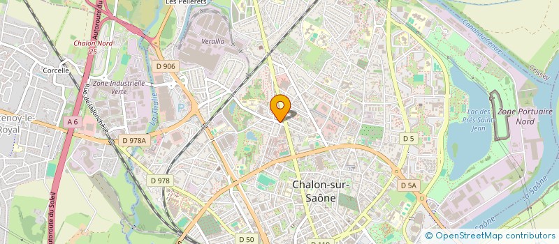 localisation de l'entreprise F. DAUVERGNE à CHALON-SUR-SAONE