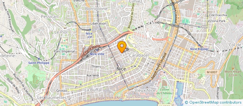 localisation de l'entreprise F DIFFUSION à NICE