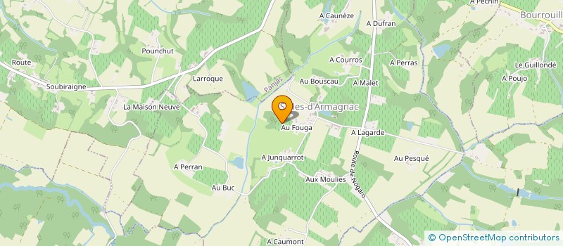 localisation de l'entreprise F-DUCOS-INVESTISSEMENTS  SALLES D'ARMAGNAC