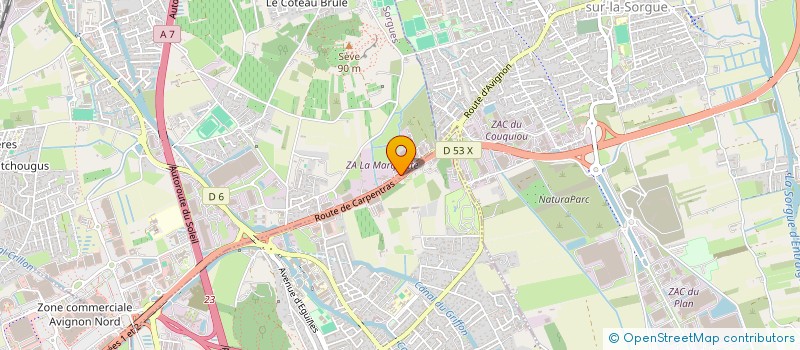 localisation de l'entreprise F&E  SORGUES