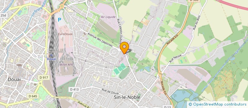 localisation de l'entreprise F.E.B  WAZIERS