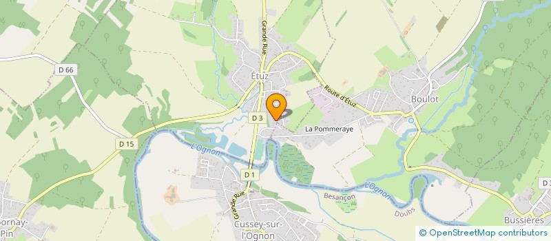 localisation de l'entreprise F.E.D CHAPUIS à ETUZ