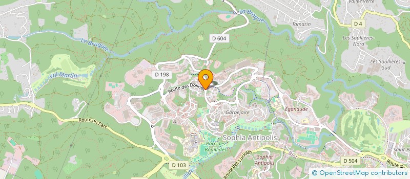 localisation de l'entreprise F E F MARKETING  VALBONNE