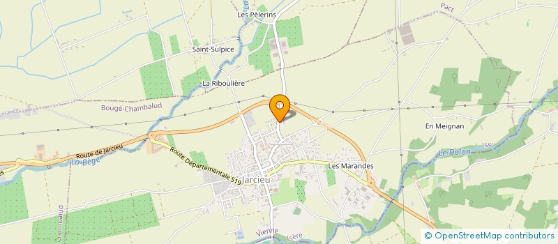 localisation de l'entreprise F.E.G.  JARCIEU