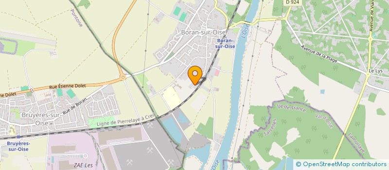 localisation de l'entreprise F.E.M  BORAN-SUR-OISE