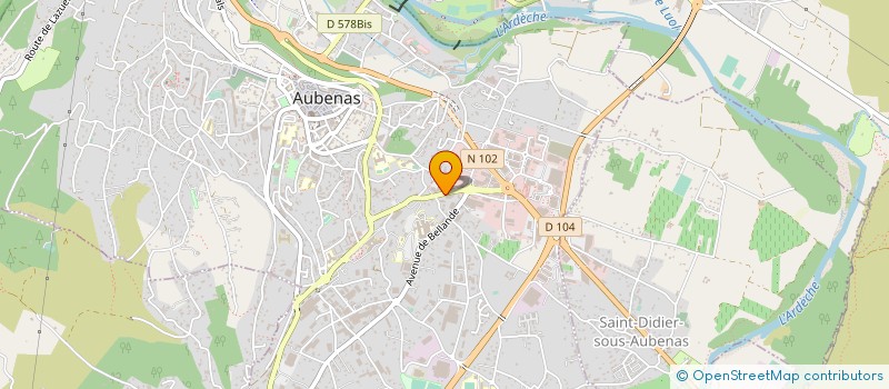 localisation de l'entreprise F.E.M.A à AUBENAS