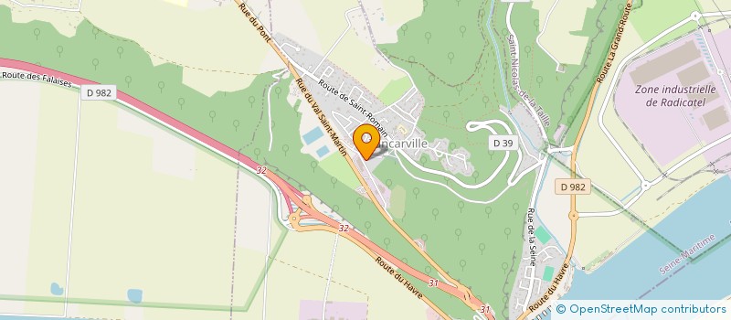 localisation de l'entreprise F E M S GRANDINOT à SAINT-ROMAIN-DE-COLBOSC