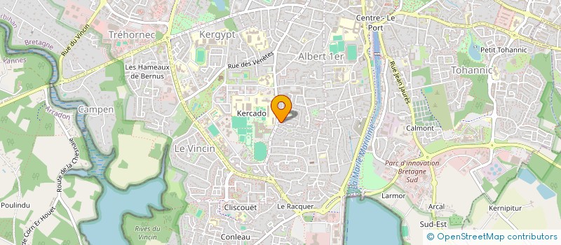 localisation de l'entreprise F E N I à VANNES