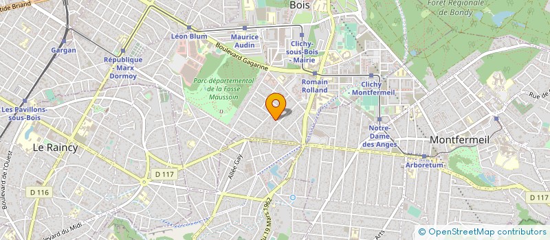 localisation de l'entreprise F.E.R FABRICATION ENTRETIEN RENOVATION  CLICHY-SOUS-BOIS