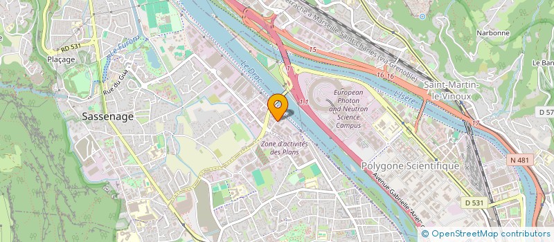 localisation de l'entreprise F.E.R.M  SASSENAGE