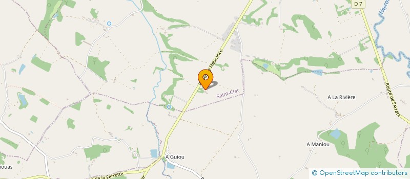 localisation de l'entreprise F.E.S.C ( FERME EQUESTRE DE SAINT-CLAR)  SAINT-CLAR