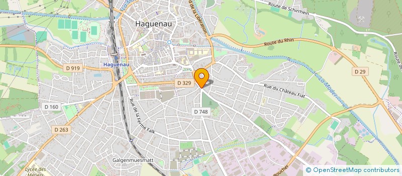 localisation de l'entreprise F.E.S.I.P.  HAGUENAU