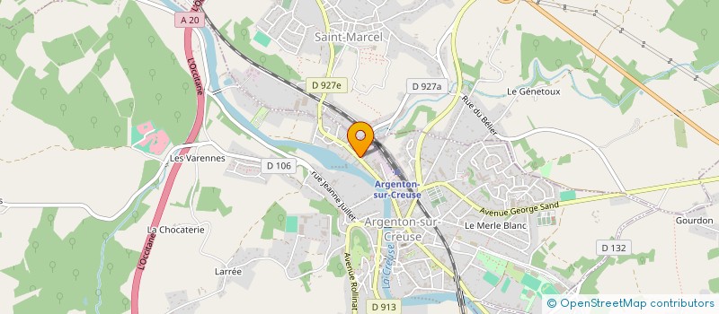 localisation de l'entreprise F ET C à ARGENTON-SUR-CREUSE
