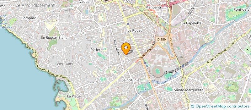 localisation de l'entreprise F ET F COM ' à MARSEILLE