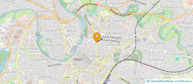 localisation de l'entreprise F ET F IMMOBILIER  NIORT