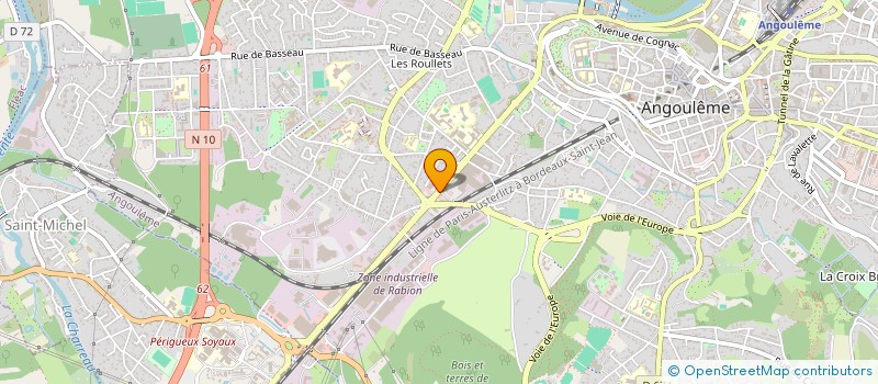 localisation de l'entreprise F ET G à ANGOULEME