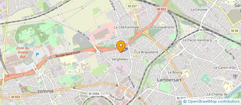 localisation de l'entreprise F ET G COURTAGE à LAMBERSART