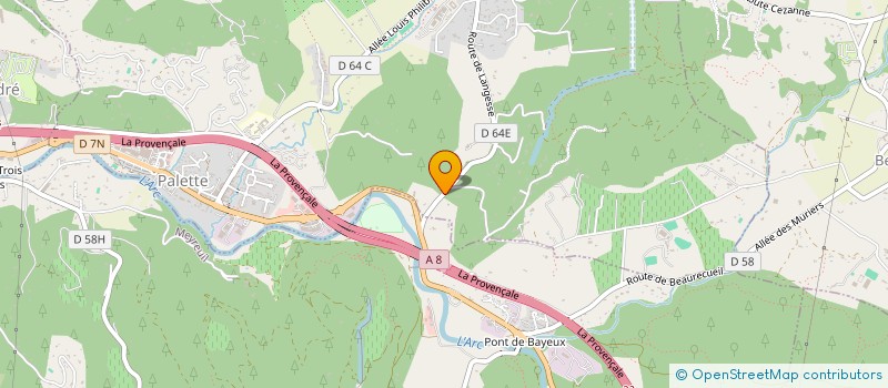 localisation de l'entreprise F ET H  LE THOLONET