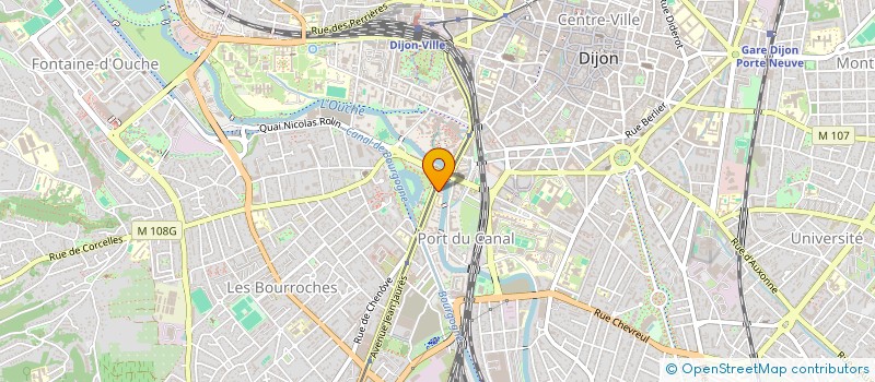 localisation de l'entreprise F ET J SPORTS à DIJON