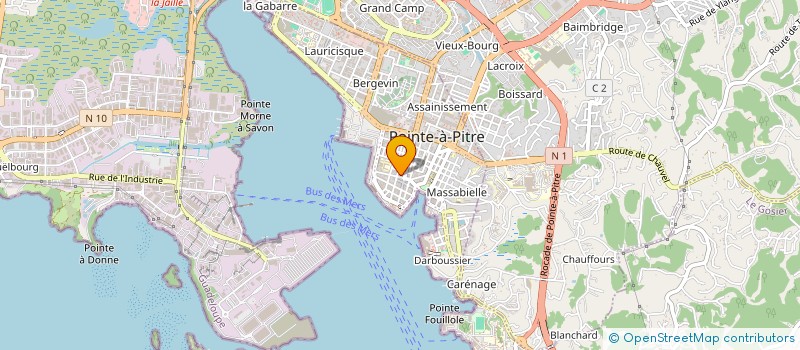 localisation de l'entreprise F ET L à POINTE A PITRE