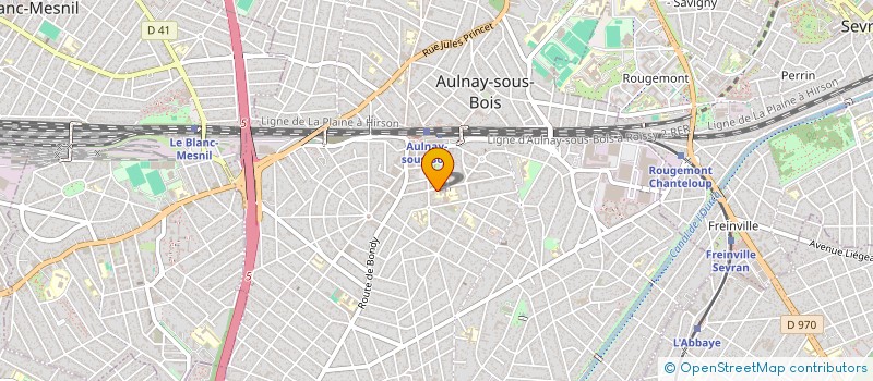 localisation de l'entreprise F. ET PH. GRUNSTEIN  AULNAY SOUS BOIS