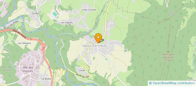 localisation de l'entreprise F.EVA  NAVES-PARMELAN