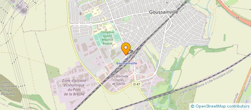 localisation de l'entreprise F F à GOUSSAINVILLE