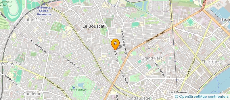 localisation de l'entreprise F&F  LE BOUSCAT