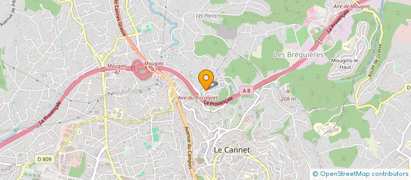 localisation de l'entreprise F.F.A.G. à MOUGINS