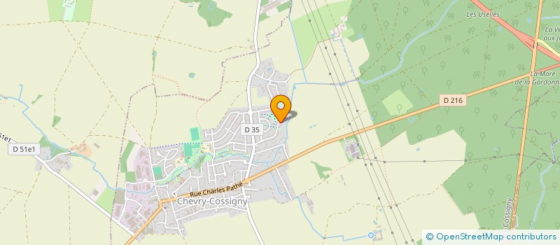 localisation de l'entreprise F & F BOSSARD  CHEVRY-COSSIGNY