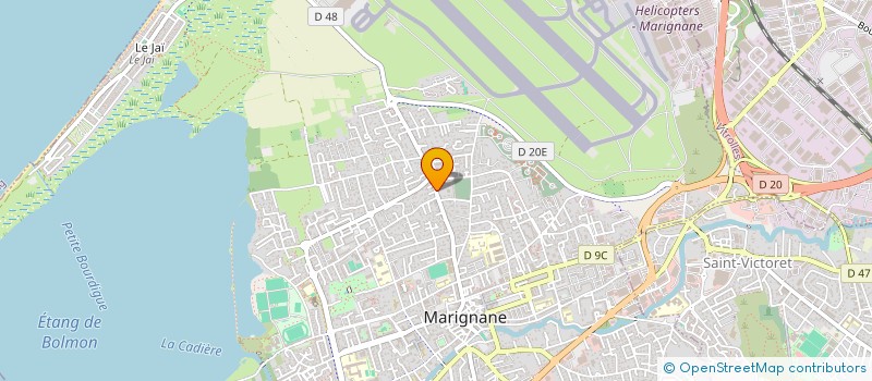 localisation de l'entreprise F.F ELEC à MARIGNANE