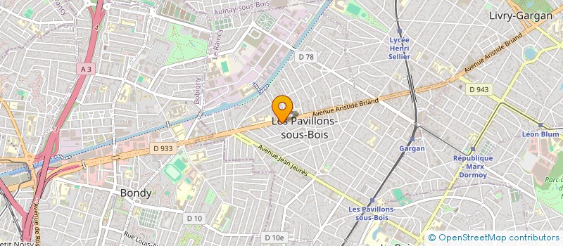 localisation de l'entreprise F.F.F à LES PAVILLONS-SOUS-BOIS