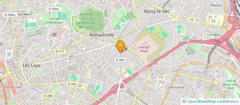 localisation de l'entreprise F.F.I à ROMAINVILLE