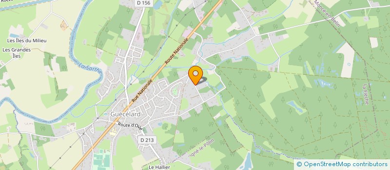 localisation de l'entreprise F.F.I  GUECELARD