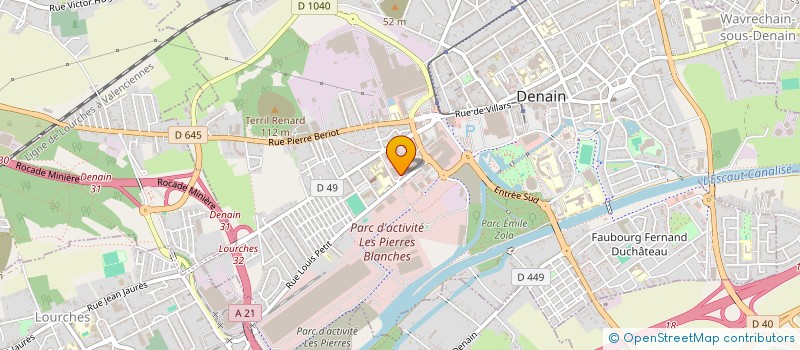 localisation de l'entreprise F.F.I. à DENAIN