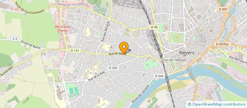 localisation de l'entreprise F&F IMMO à NEVERS