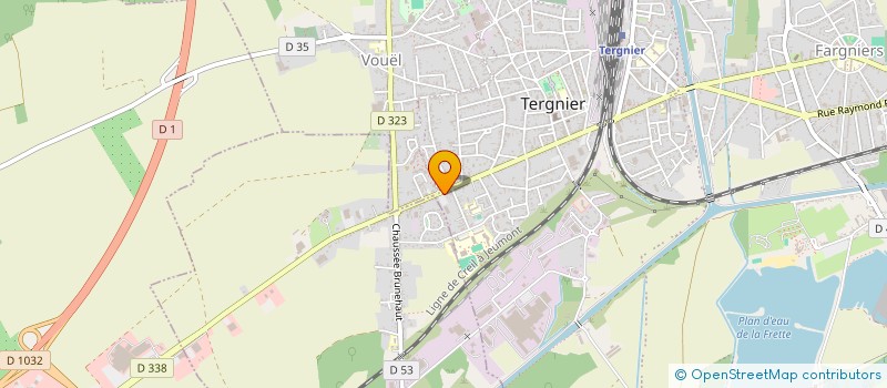 localisation de l'entreprise F.F IMMOBILIER à TERGNIER