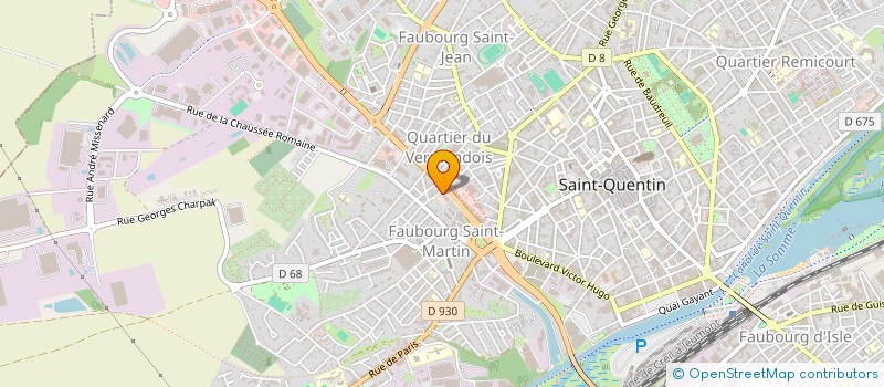 localisation de l'entreprise F.F.P. HEUDE  SAINT-QUENTIN