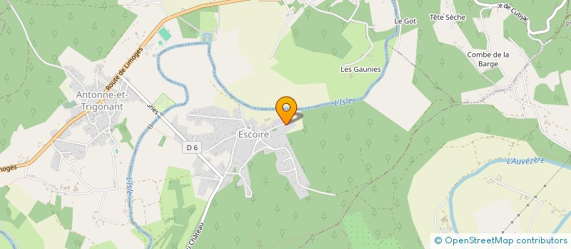 localisation de l'entreprise F&F PERIGORD à ESCOIRE