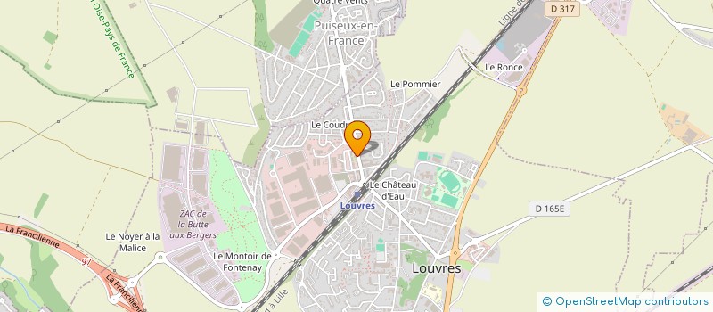 localisation de l'entreprise F&F SYNERGIE  LOUVRES