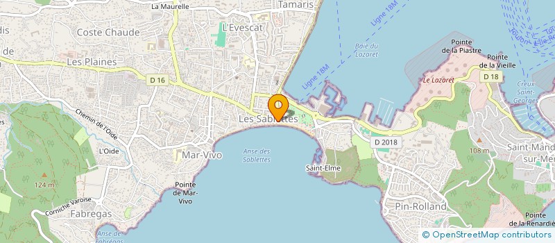localisation de l'entreprise F.F.T à LA SEYNE-SUR-MER