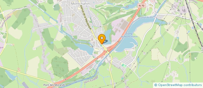 localisation de l'entreprise F. FAUCHON  MONTCHANIN