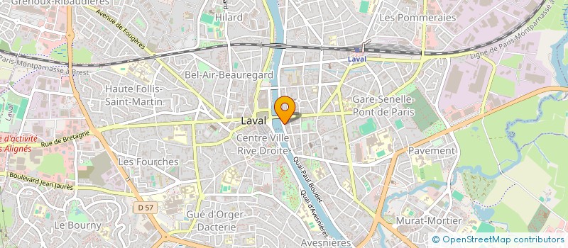 localisation de l'entreprise F&FC AGENCY à LAVAL