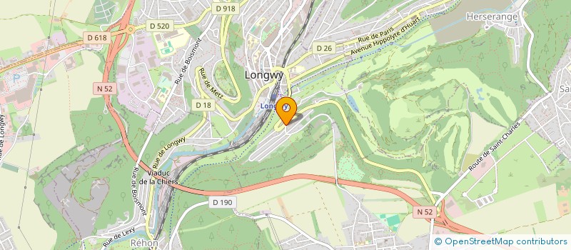 localisation de l'entreprise F.G à LONGWY