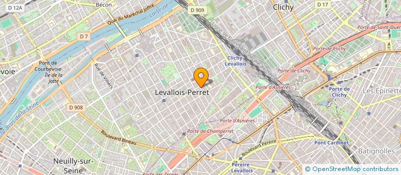 localisation de l'entreprise F.G.B à LEVALLOIS-PERRET