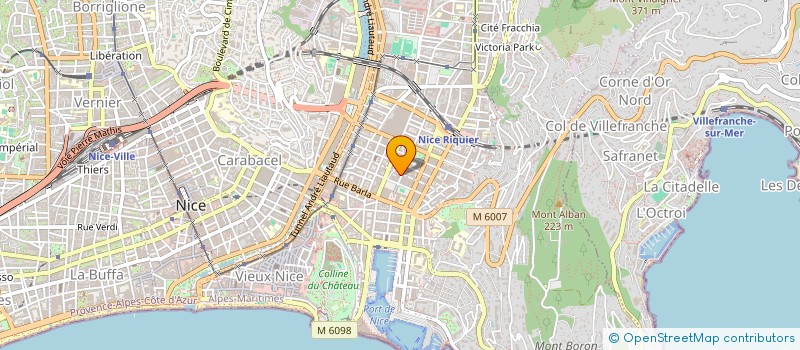 localisation de l'entreprise F G B à NICE