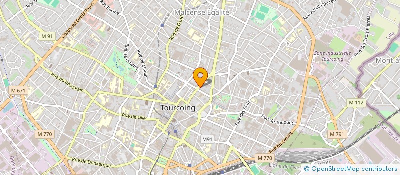 localisation de l'entreprise F.G. BAT  TOURCOING