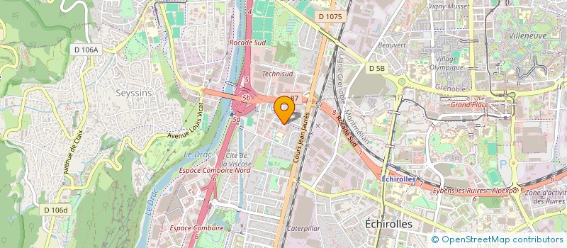 localisation de l'entreprise F.G.C.  ECHIROLLES