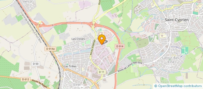 localisation de l'entreprise F G CONSTRUCTIONS à ELNE