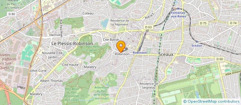 localisation de l'entreprise F G D  CHATENAY-MALABRY